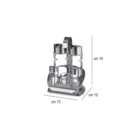 Set per condimento olio sale aceto pepe Hendi  in Porta condimenti