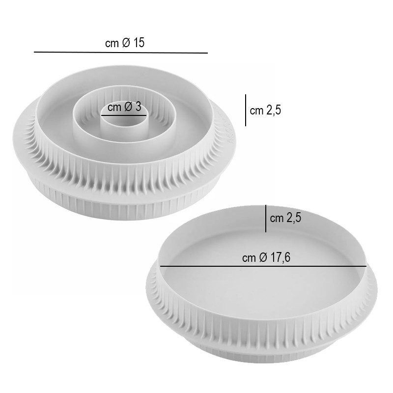 Multi inserto round silikomart Silikomart  in Stampi in silicone per dolci