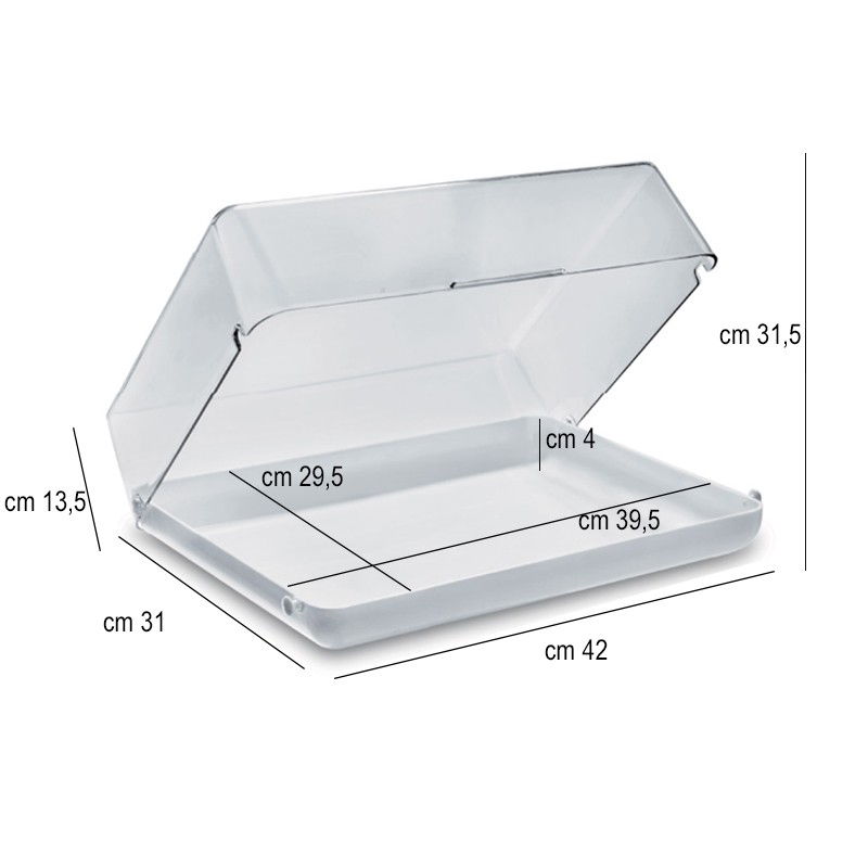 Vetrina per brioches da banco Giganplast  in Buffet