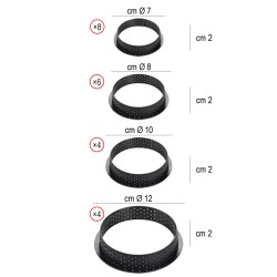 Anello microforato tarte ring round silikomart Silikomart  in Stampi per dolci