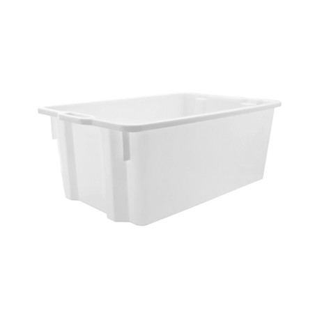 Cassa in plastica robusta in polietilene bianco | Contenitori | Rausa