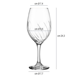 Calice degustazione vino rosso Vetreria di Borgonovo  in Bicchieri