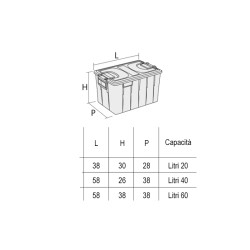 Contenitore alimenti con coperchio   in Cucina