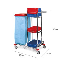 Carrello per pulizie VDM  in Secchi lavapavimenti