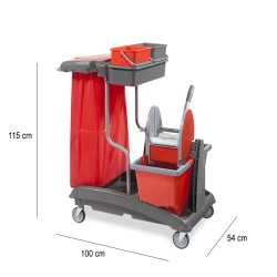 Carrello pulizie professionale VDM  in Secchi lavapavimenti