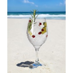 Calice in vetro baroque Vetreria di Borgonovo  in Bicchieri