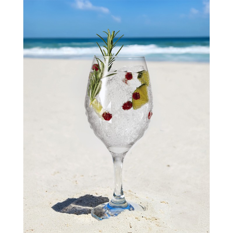 Calice in vetro baroque Vetreria di Borgonovo  in Bicchieri