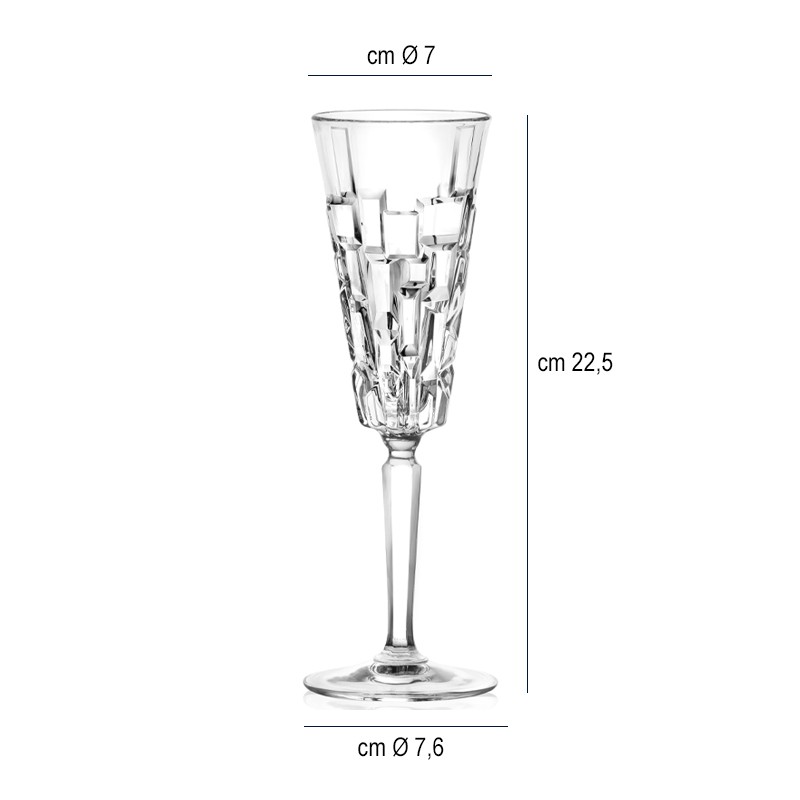Calice flute etna cl 19 Rcr bicchieri  in Linee