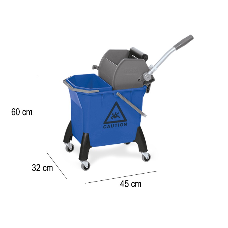Secchio lavapavimenti con ruote VDM  in Attrezzature per pulizie