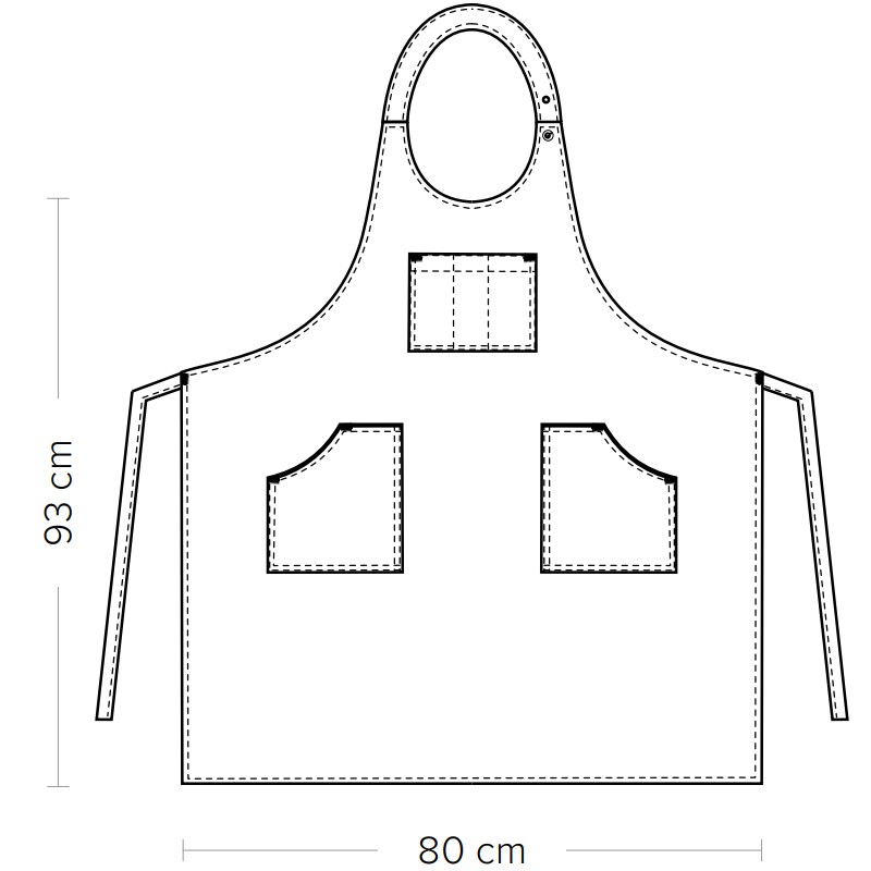 Grembiule da sala ristorante jeans Giblors  in Grembiuli da sala