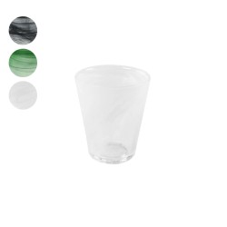 Bicchiere in vetro colorato conico | Bicchiere da tavola | rausa srl