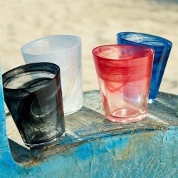 Bicchiere in vetro colorato conico   in Bicchieri