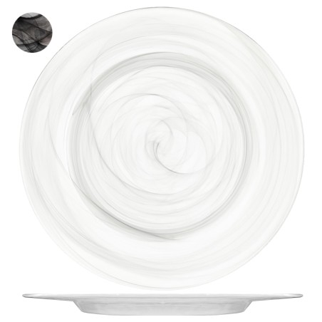 Sottopiatto in vetro colorato 33 cm | Piatti da ristorante | Rausa srl