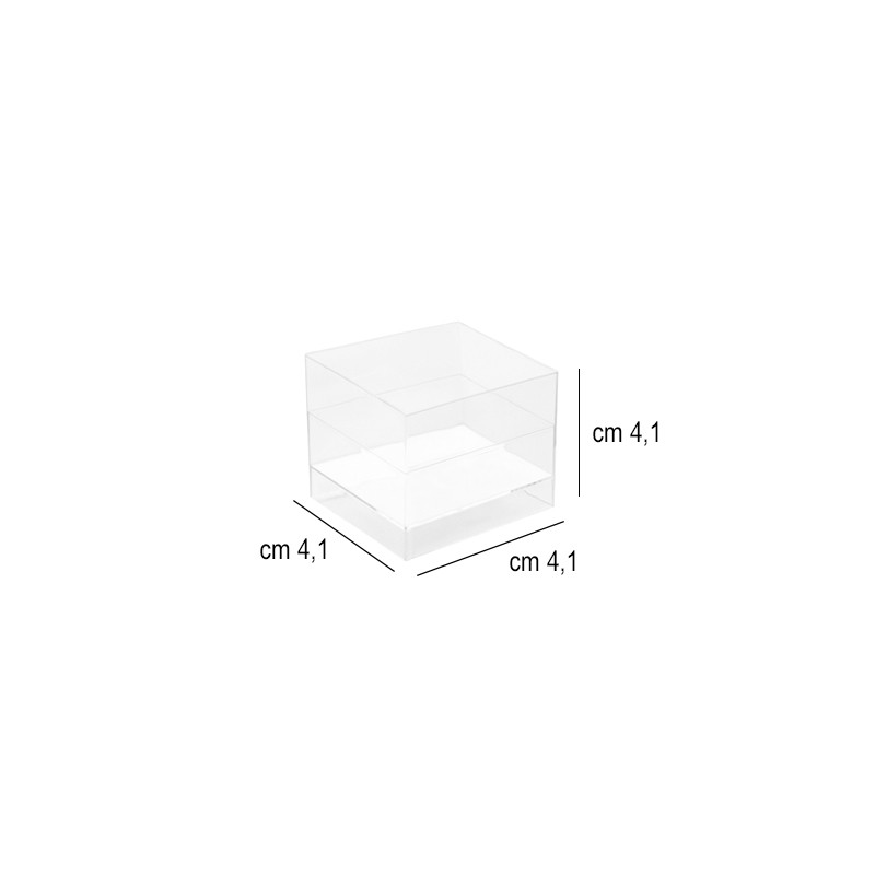 Coppetta finger food cube trasparente cc 60 Goldplast  in Contenitori finger food