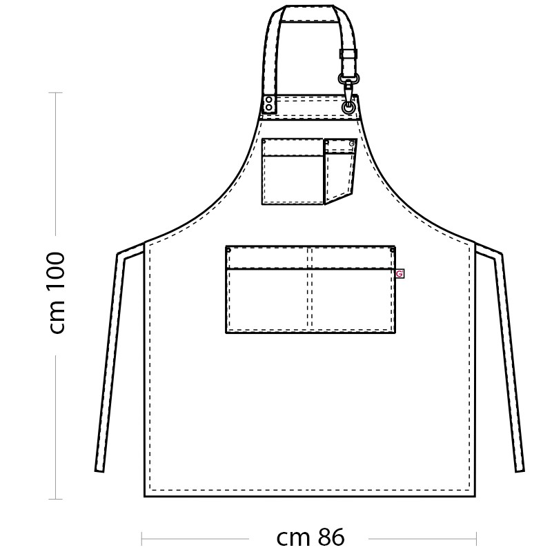 Grembiule in jeans Giblors  in Grembiuli da sala