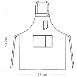 Grembiule Utah con pettorina Giblors  in Grembiuli da sala