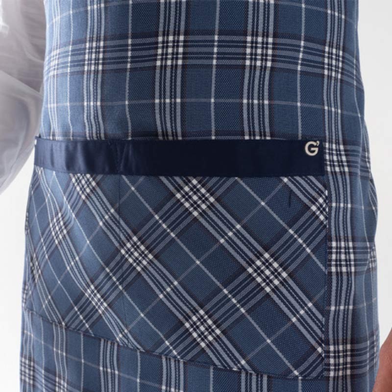 Grembiule con pettorina scozzese Giblors  in Grembiuli da sala