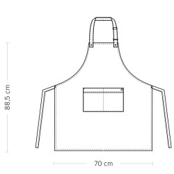 Grembiule con pettorina scozzese Giblors  in Grembiuli da sala