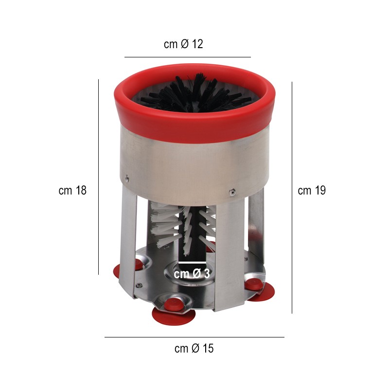 Spazzola lava bicchieri Hendi  in Bar
