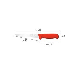 Coltello disosso sanelli manico rosso Ambrogio Sanelli coltelli  in Coltelli da cucina professionali