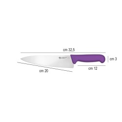 Coltello trinciante sanelli manico viola Ambrogio Sanelli coltelli  in Coltelli da cucina professionali