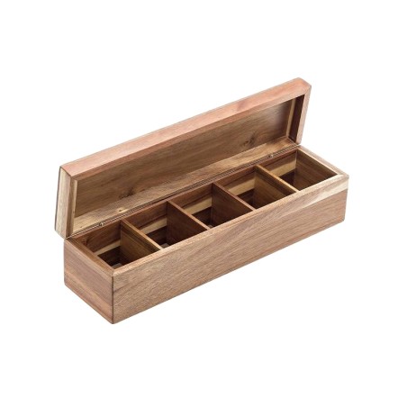 Porta bustine the 5 scomparti in legno  | Accessori bar | Rausa srl