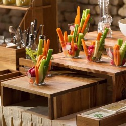 Alzate in legno per buffet Leone decorazioni  in Buffet