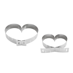 Teglia a forma di cuore in acciaio inox Padernò | Tortiere | Rausa srl