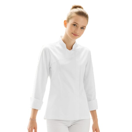 Giacca cuoco donna modello Celine bianca | Rausa srl