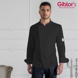 Giacca cuoco uomo Augustin nera Giblors  in Giacca cuoco