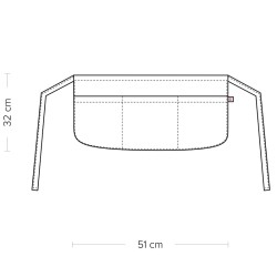 Grembiule da bar nero Giblors  in Abbigliamento