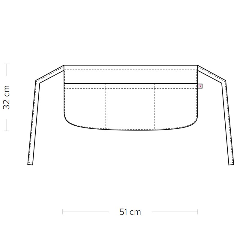 Grembiule da bar nero Giblors  in Abbigliamento