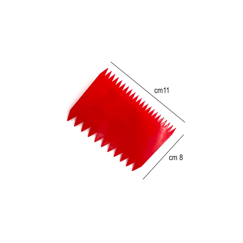 Spatolina raschietto pettine Pavoni  in Spatole da cucina