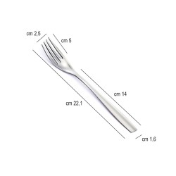 Forchetta tavola eleven Eme posate  in Linee
