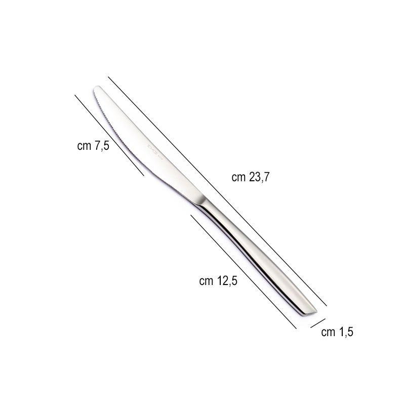 Coltello tavola Eleven Eme posate  in Linee