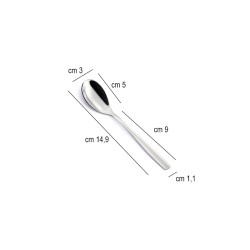 Cucchiaino caffe eleven Eme posate  in Linee