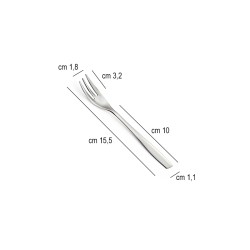 Forchetta dolce eleven Eme posate  in Linee