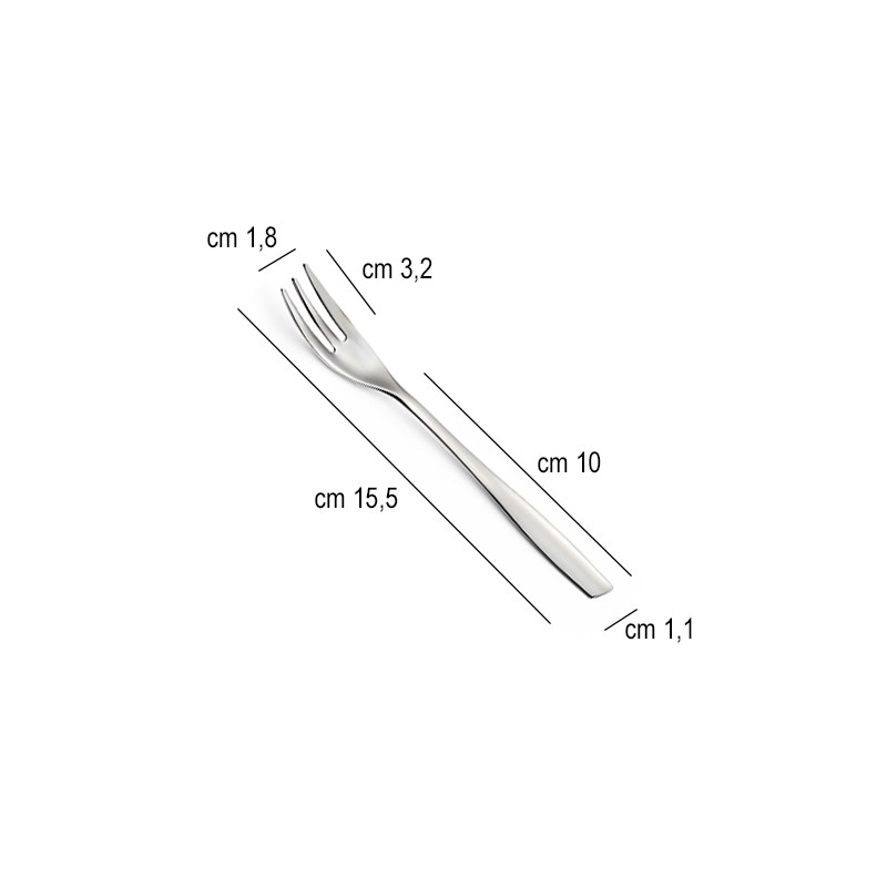 Forchetta dolce eleven Eme posate  in Linee
