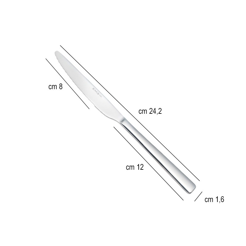 Coltello tavola infinity Eme posate  in Linee