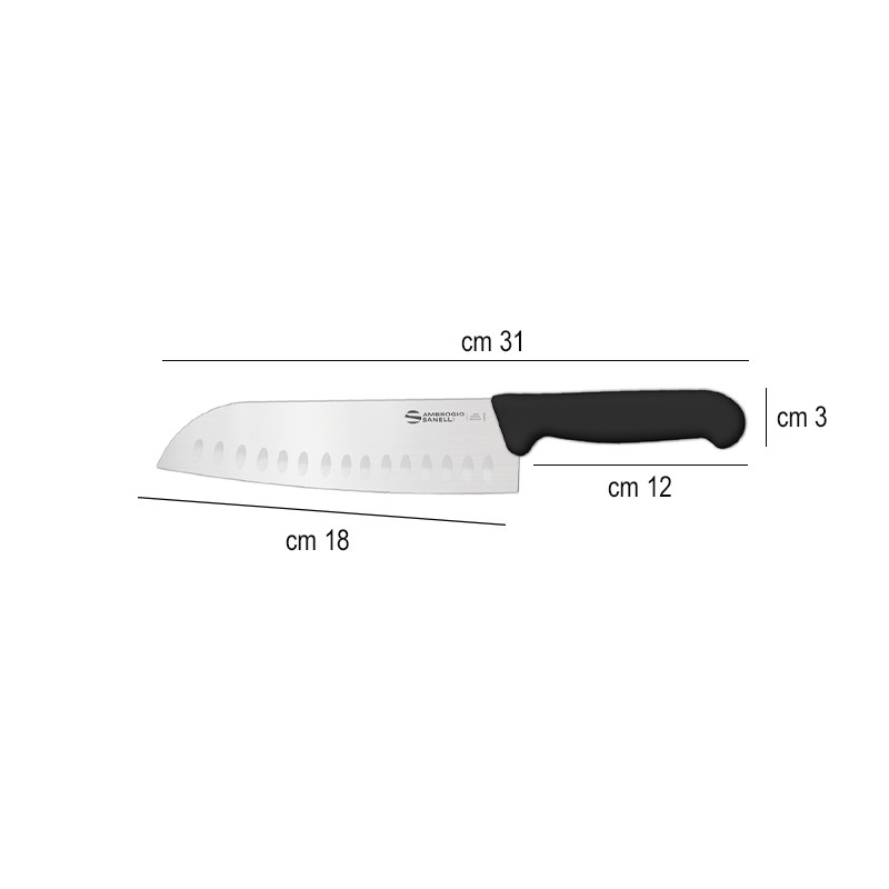 Coltello giapponese olivato Sanelli Premana coltelli  in Coltelli da cucina professionali