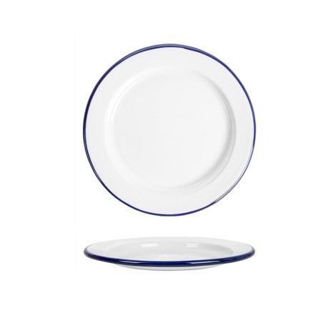 Piatto piano vintage in ferro smaltato | Piatti da ristorante | Rausa