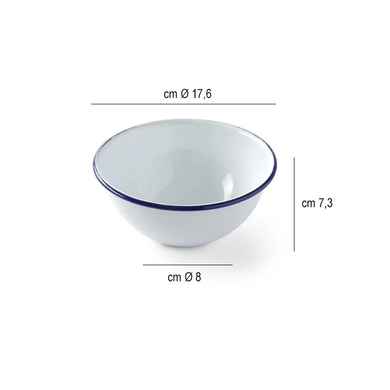 Ciotola vintage in ferro smaltato Hendi  in Porcellane