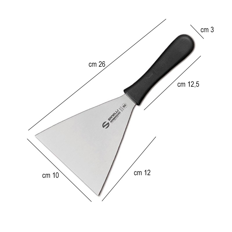Spatola in acciaio per pizza triangolare Sanelli Premana  in Spatole da cucina