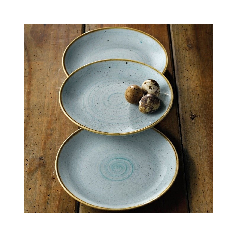 Churchill stonecast duck egg blue piatto fondo Churchill Porcellana  in Piatti colorati