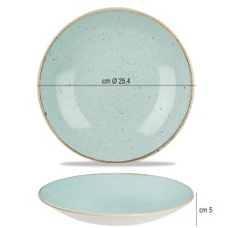 Churchill stonecast duck egg blue piatto fondo Churchill Porcellana  in Piatti colorati