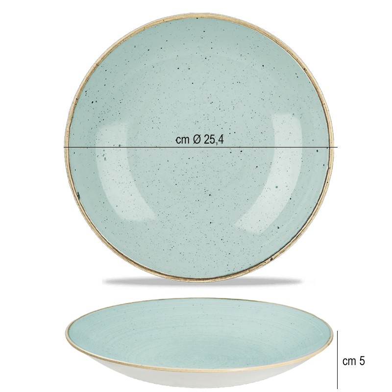 Churchill stonecast duck egg blue piatto fondo Churchill Porcellana  in Piatti colorati