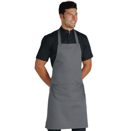Grembiule cucina con pettorina grigio | Abbigliamento | Rausa srl