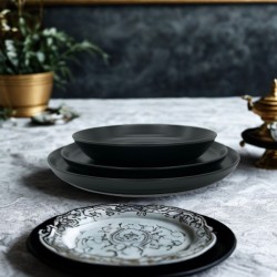 Insalatiera nera opaca nordika   in Linee