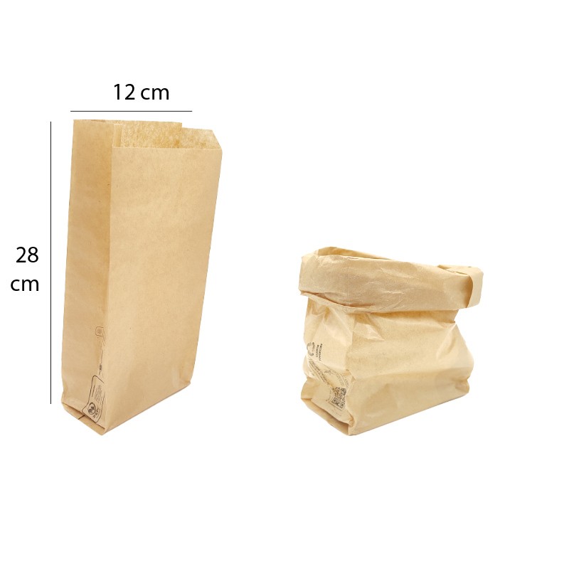 Sacchetti di carta avana   in Monouso