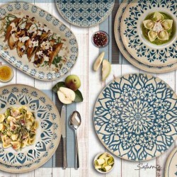 Piatto fondo pasta bowl linea napoli   in Linee